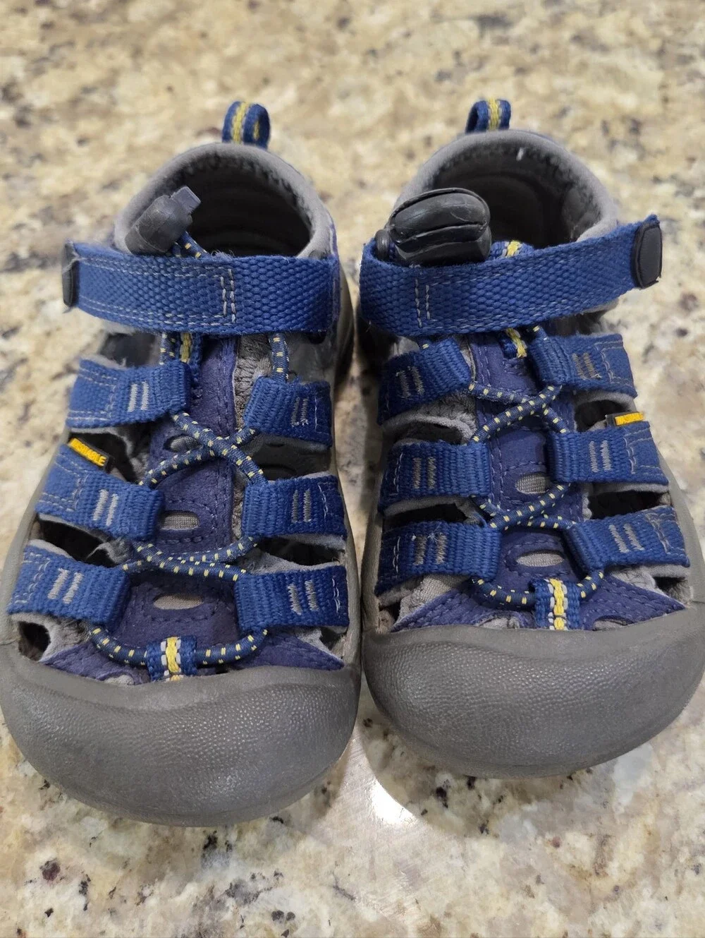 Keen Newport H2 Toddler Sandals Blue Yellow Hiking Water Shoes Size 7 Toddler